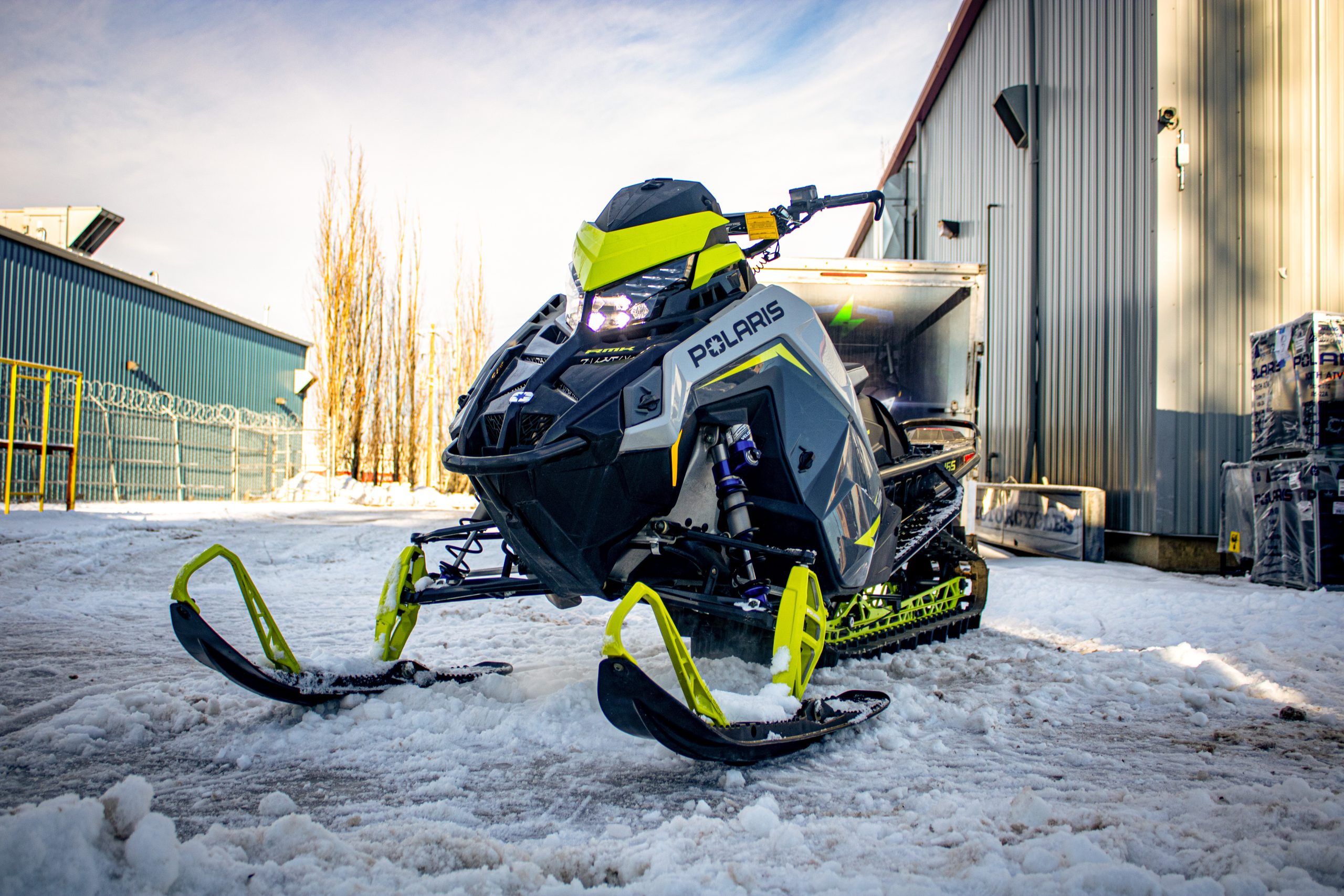 2022 Polaris® PATR BOOST MATRYX SLASH PRO RMK 165 - Gray/Lime